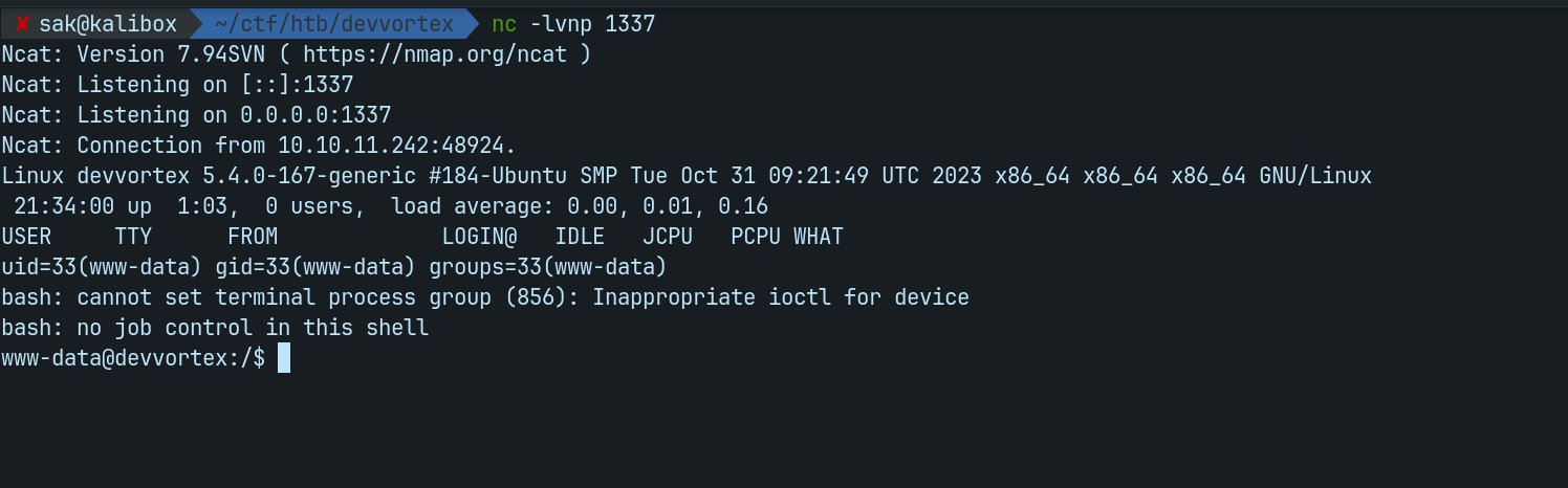 Devvortex - HTB Writeup