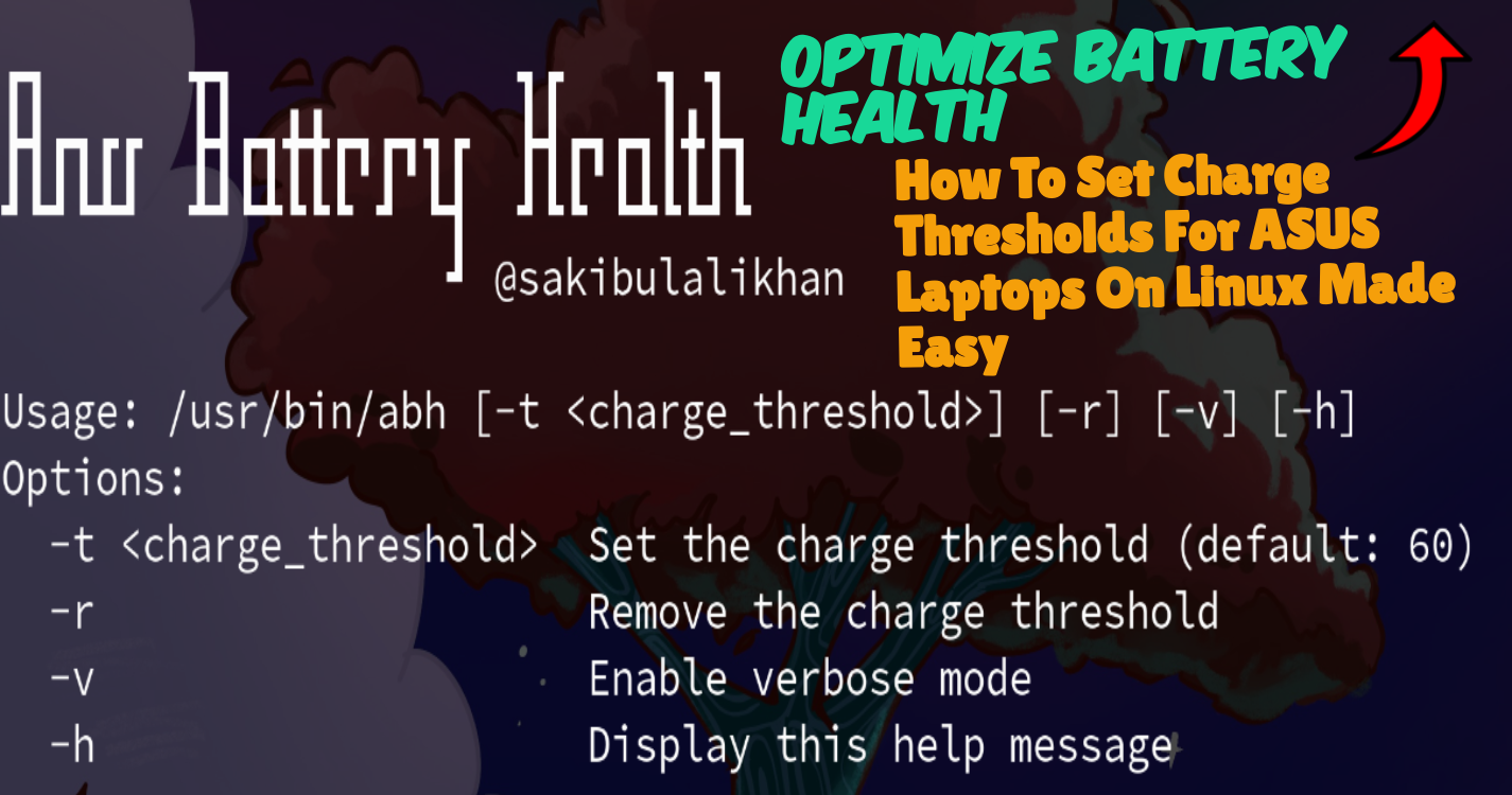 Optimize Battery Health: How to Set Charge Thresholds for ASUS Laptops on Linux Made Easy